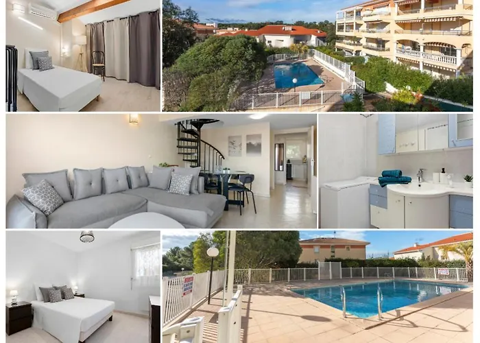 Joli 65m2 Piscine Parking Daire *